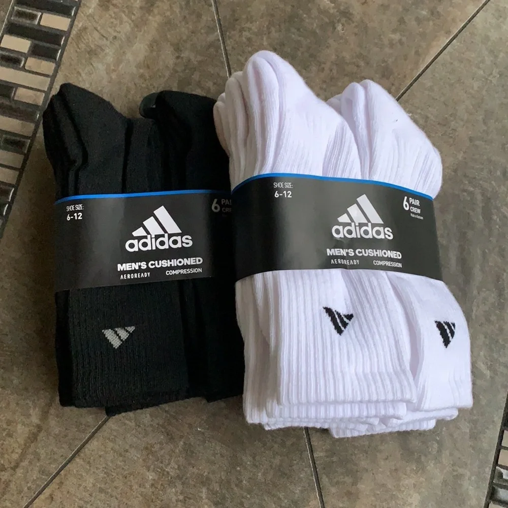 2packs-6pairssocks set Adidas Men’s Cushioned Crew